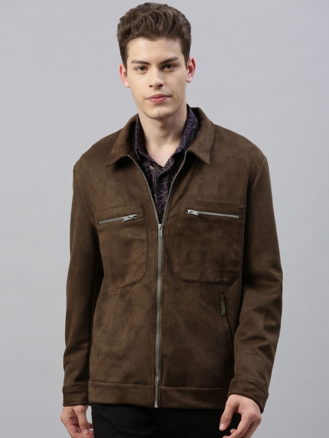RARE RABBIT Men Olive Green Solid Insulator Tailored Jacket