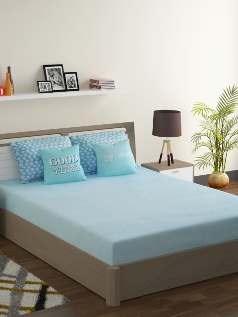 SWAYAM Blue & Off-White Geometric 210 TC Cotton 1 King Bedsheet with 2 Pillow Covers
SWAYAM Blue & Off-White Geometric 210 TC Cotton 1 King Bedsheet with 2 Pillow Covers