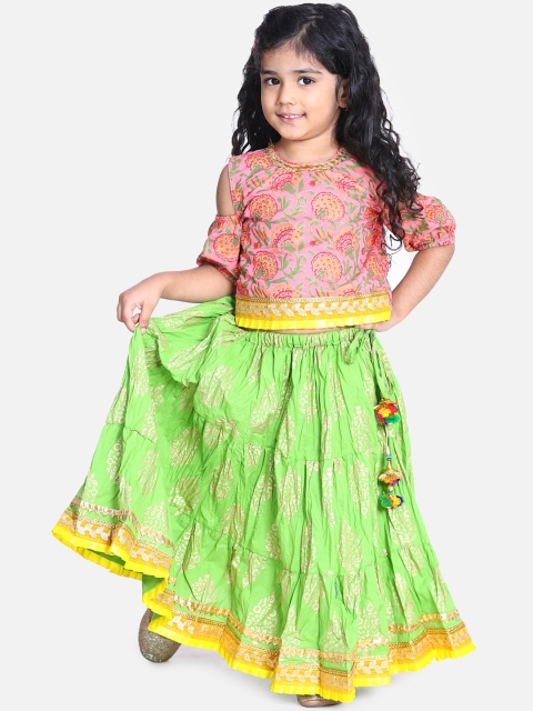 BownBee Pink Ready to Wear Lehenga with Blouse
