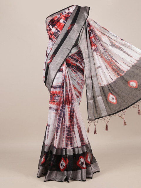 Pothys Multicoloured Printed Linen Blend Saree, Multi
Pothys Multicoloured Printed Linen Blend Saree, Multi