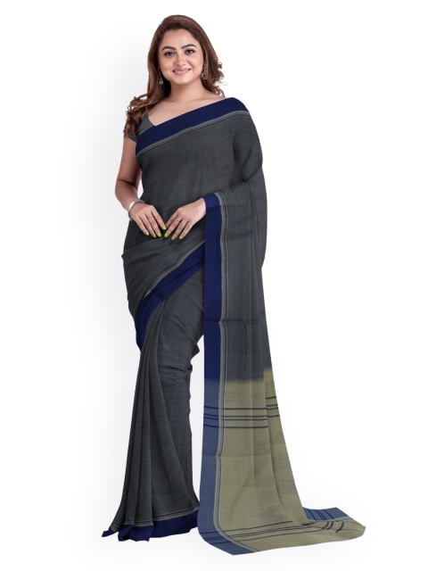APCO Cream-Coloured Solid Sustainable Saree