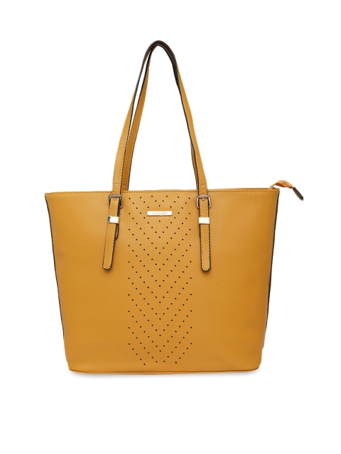 Forever Glam by Pantaloons Mustard Solid Shoulder Bag