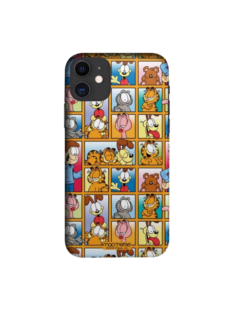 macmerise Orange & Black Garfield Collage iPhone 11 Back Case