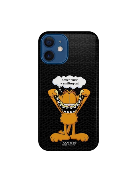 macmerise Black & Brown Smiling Garfield iPhone 12 Mini Back Case