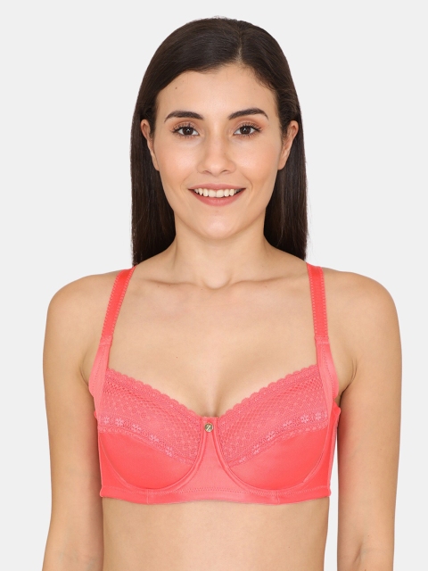 Zivame Women Coral-Red Lace Non-Padded Underwired Everyday Bra-ZI1287FASHCORNG, Peach
Zivame Women Coral-Red Lace Non-Padded Underwired Everyday Bra-ZI1287FASHCORNG, Peach