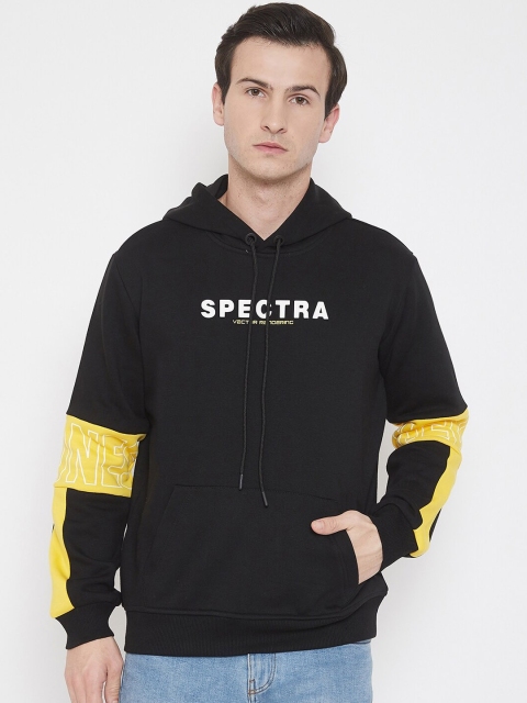 QUBIC Men Black & White Printed Sweatshirt