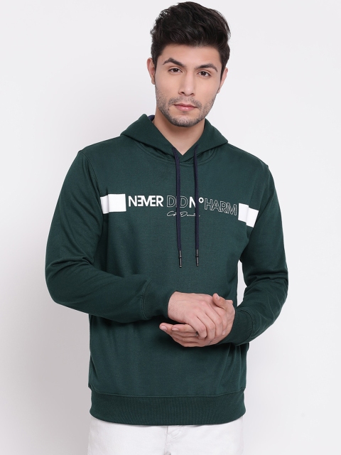COBB Men Green Printed Sweatshirt
