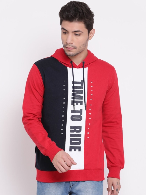 COBB Men Red & Red Printed Sweatshirt