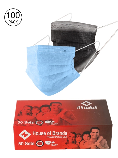 LONDON FASHION hob Pack Of 100 3-Ply Ultrasonic Anti-Pollution Disposable Masks, Blue
LONDON FASHION hob Pack Of 100 3-Ply Ultrasonic Anti-Pollution Disposable Masks, Blue
