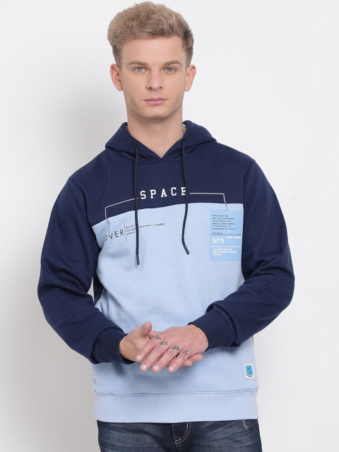 COBB Men Blue & Blue Colourblocked Sweatshirt