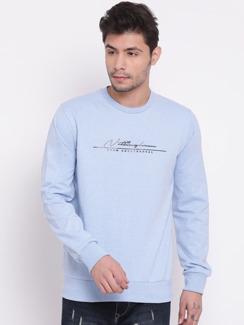 COBB Men Blue Printed Sweatshirt