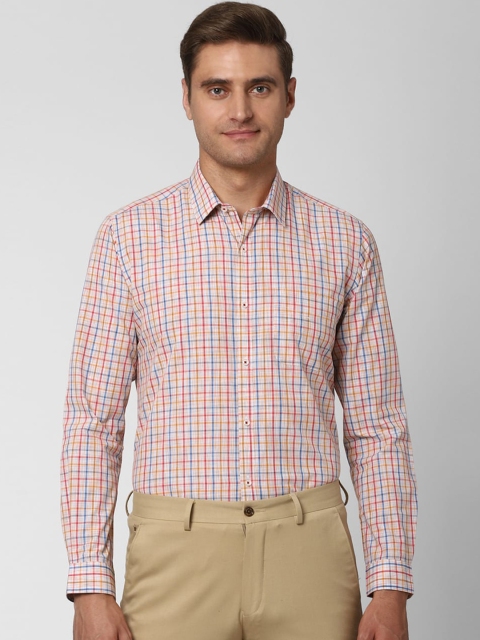 Peter England Men Multicoloured Regular Fit Checked Formal Shirt, Multi