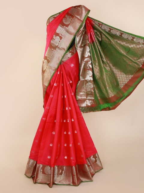 Pothys Red Pure Silk Woven Design Kanjeevaram Saree