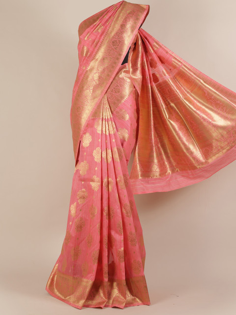 Pothys Pink & Gold-Coloured Jute Silk Woven Design Saree
Pothys Pink & Gold-Coloured Jute Silk Woven Design Saree