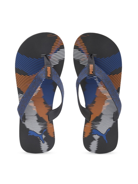 Puma Unisex Blue Printed Thong Flip Flops