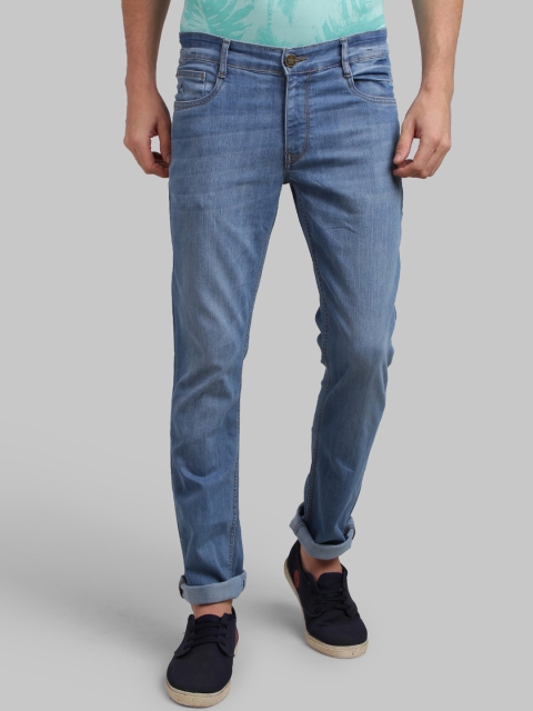 Parx Men Blue Tapered Fit Mid-Rise Clean Look Jeans