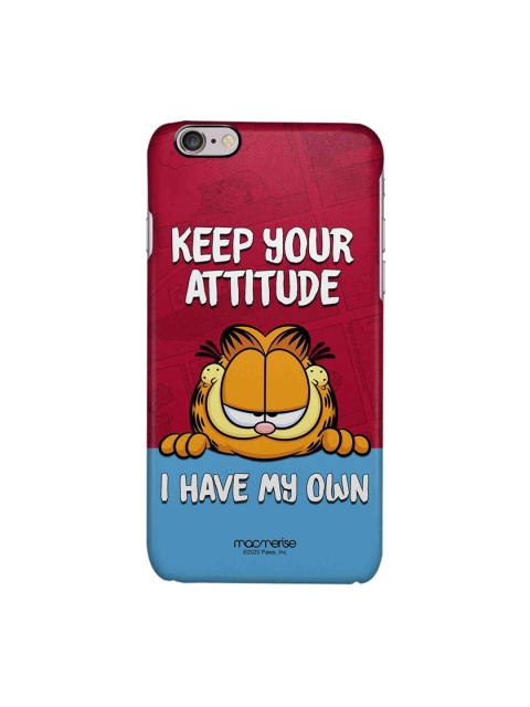 macmerise Red & Blue Attitude Garfield iPhone 6S Back Cover