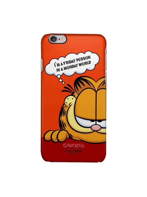 macmerise Orange & White I'm A Friday Person In A Monday World iPhone 6S Back Case