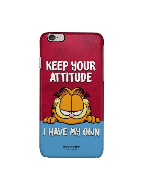 macmerise Maroon & Blue Attitude Garfield iPhone 6 Printed Back Cover