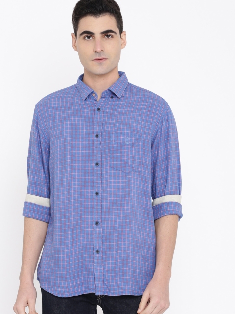 True Blue Men Blue & Maroon Regular Fit Cotton Concealed Button Down Checked Casual Shirt
True Blue Men Blue & Maroon Regular Fit Cotton Concealed Button Down Checked Casual Shirt