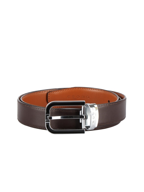 Cross Men Black & Brown Solid Reversible Genuine Leather Belt