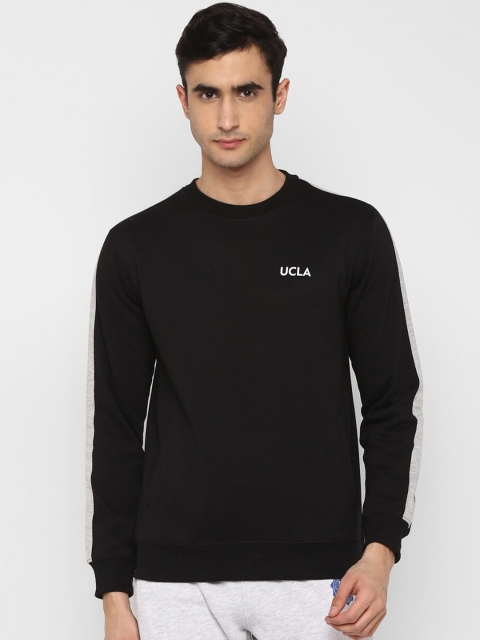 UCLA Men Black Solid Sweatshirt