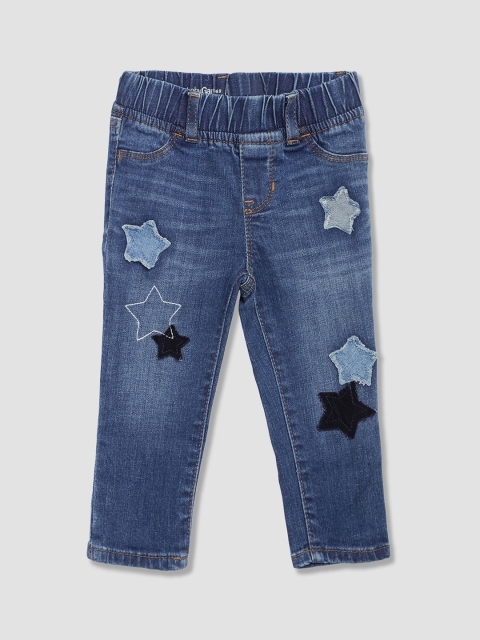 GAP Toddler Girl Blue 1969 Embellished High Stretch Jeggings