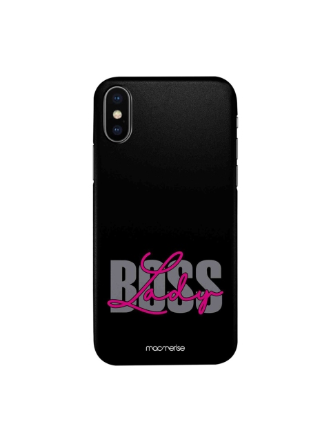 macmerise Black & Grey Boss Lady iPhone Xs Case