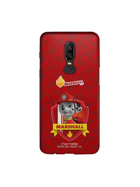 macmerise Red & Yellow Marshall Paw Patrol OnePlus 6 Back Case