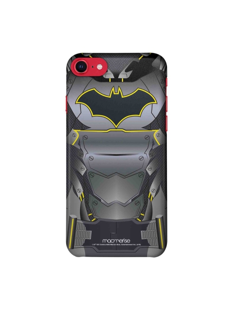 macmerise Grey & Black Suit up Batman Printed iPhone SE 2020 Back Case