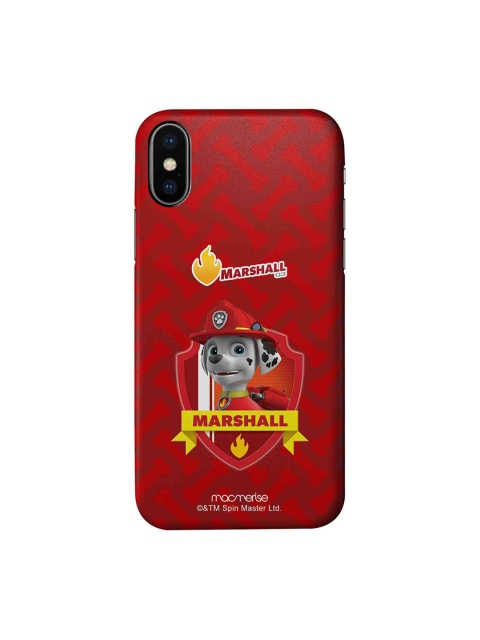 macmerise Red & Grey Marshall Paw Patrol iPhone XS Back Cover