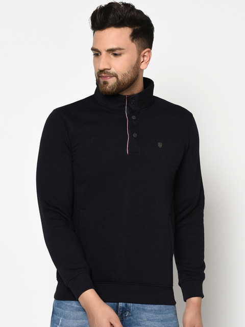 Octave Men Black Solid Sweatshirt 
Octave Men Black Solid Sweatshirt