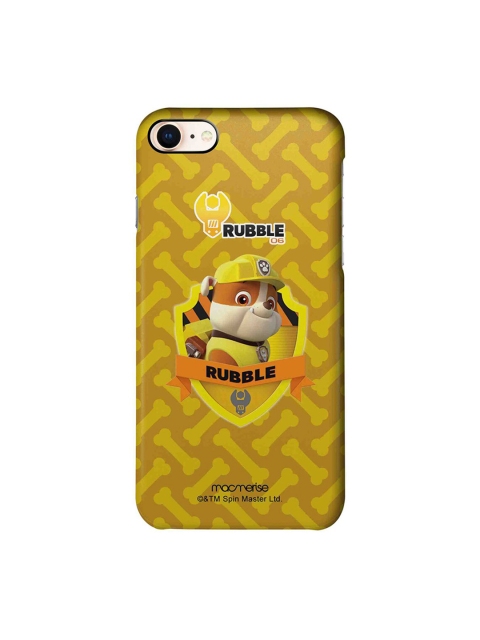 macmerise Olive Green & Yellow Rubble Paw Patrol iPhone 8 Back Cover