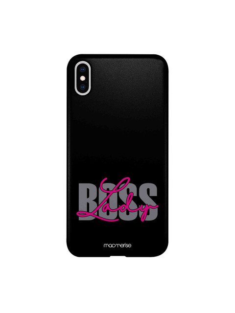 macmerise Black & Pink Boss Lady Bold IPhone XS Max Back Case, Multi 
macmerise Black & Pink Boss Lady Bold IPhone XS Max Back Case, Multi