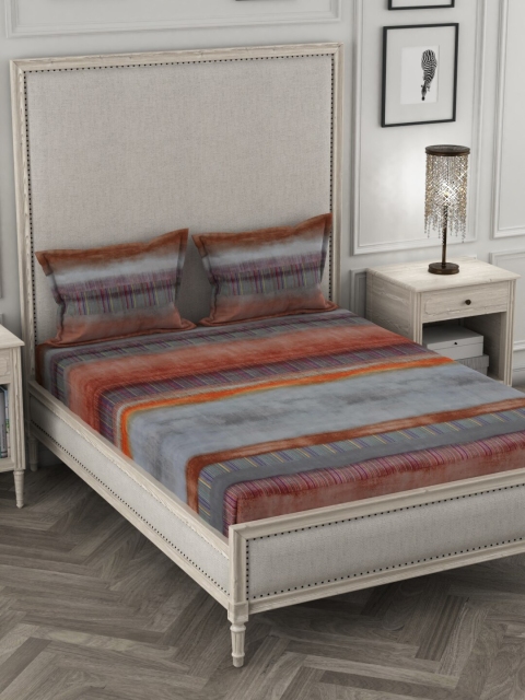 STELLAR HOME Grey & Orange Abstract 90 GSM Linen Double Queen Bedsheet With 2 Pillow Covers
STELLAR HOME Grey & Orange Abstract 90 GSM Linen Double Queen Bedsheet With 2 Pillow Covers