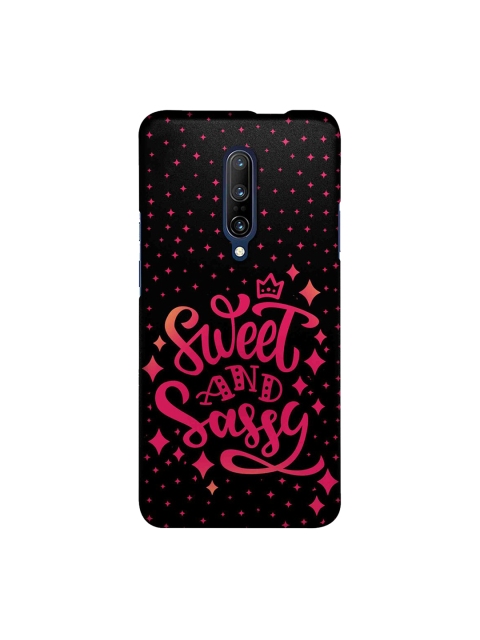 macmerise Black & Pink Sweet & Sassy OnePlus 7 Back Case