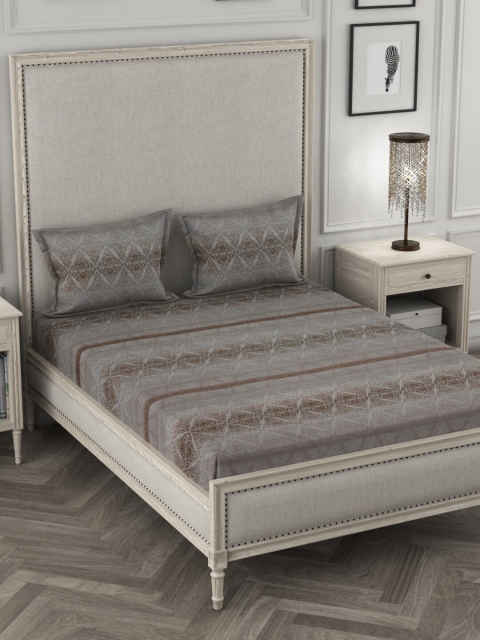 STELLAR HOME Grey & Brown Abstract 90 GSM Linen Double Queen Bedsheet With 2 Pillow Covers
STELLAR HOME Grey & Brown Abstract 90 GSM Linen Double Queen Bedsheet With 2 Pillow Covers