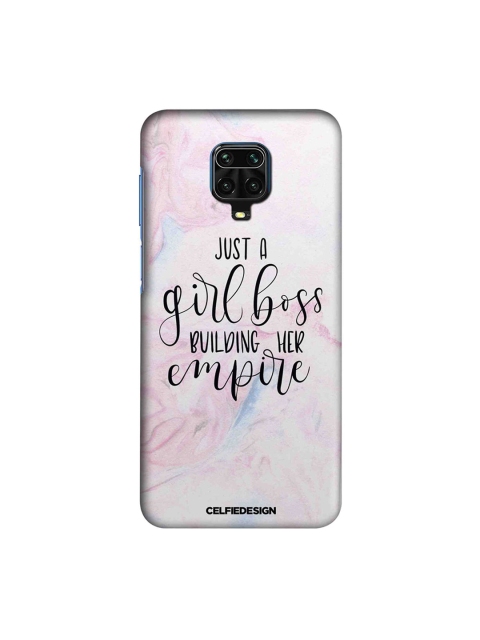 macmerise Pink & Black Boss Lady Xiaomi Redmi Note 9 Pro Back Cover
