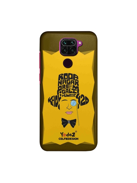 macmerise Yellow & Brown Kholi Number 420 Xiaomi Redmi Note 9 Back Case
