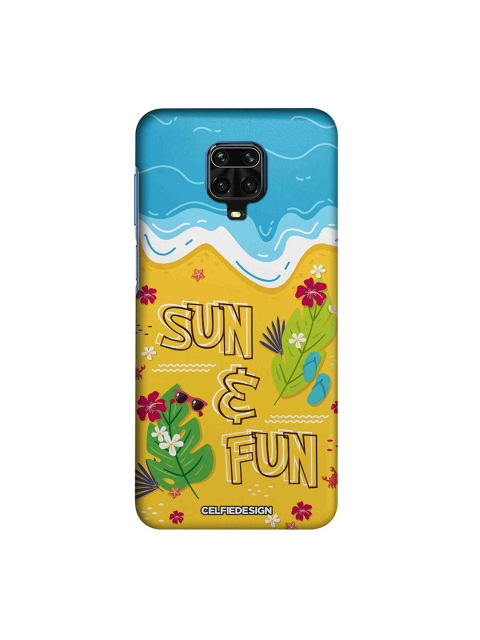 macmerise Blue & Yellow Sun And Fun Xiaomi Redmi Note 9 Pro Max Back Cover