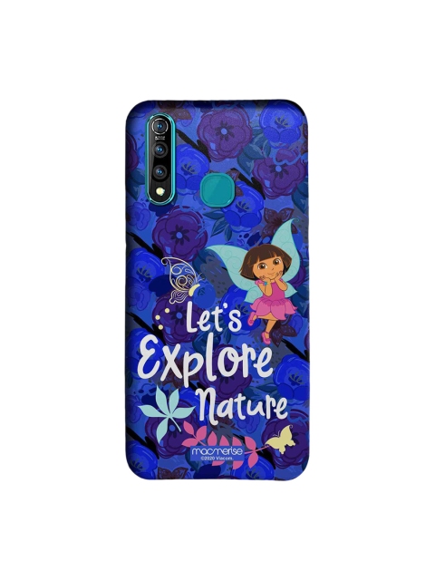macmerise Blue & White Explore With Dora Blue Vivo Z1 Pro Dora Back Case