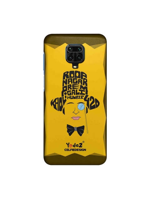 macmerise Yellow & Black Kholi Number 420 Redmi Note 9 Pro Case