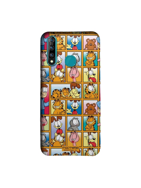 macmerise Brown & Blue Garfield Collage Vivo Z1 Pro Back Cover