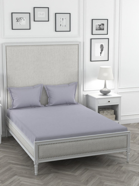 Portico New York Grey Solid 400 TC Sustainable King Bedsheet With 4 Pillow Covers
Portico New York Grey Solid 400 TC Sustainable King Bedsheet With 4 Pillow Covers