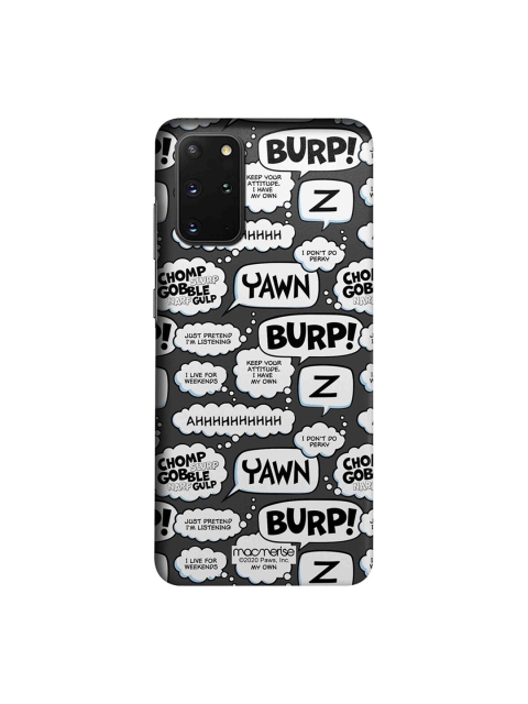macmerise Grey & White Moods Of Garfield Samsung Galaxy S20 Plus Back Case
