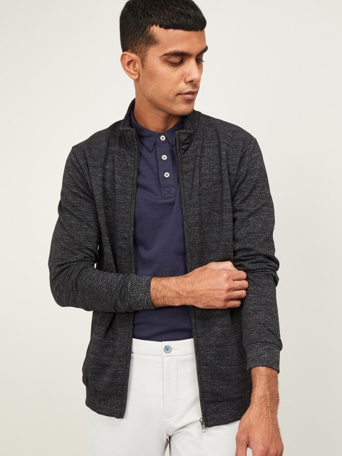 CODE by Lifestyle Men Charcoal Solid Sweatshirt