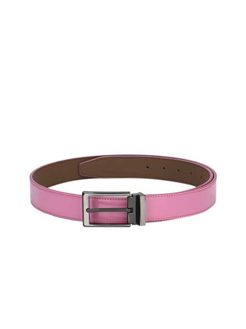 Calvadoss Men Pink Solid Belt