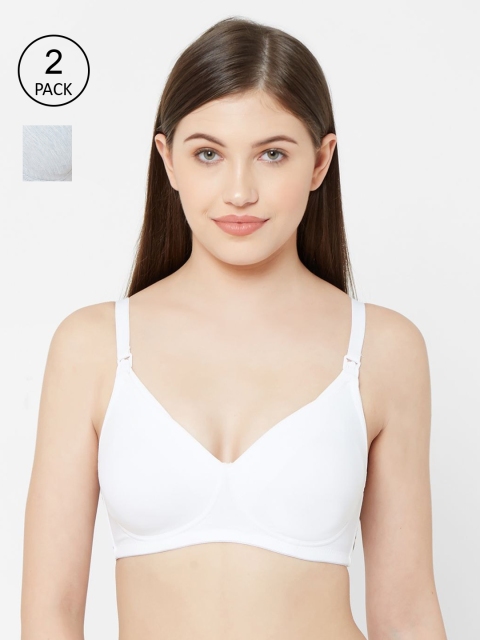 Juliet Women Pack Of 2 Solid Non Padded Non-Wired All Day Comfort Maternity Bra MOM, Grey melange
Juliet Women Pack Of 2 Solid Non Padded Non-Wired All Day Comfort Maternity Bra MOM, Grey melange
