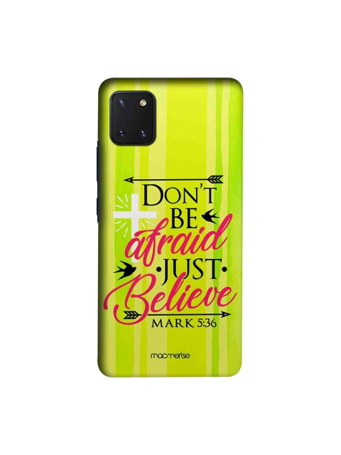 macmerise Green & Black Just Believe Samsung Galaxy Note 10 Lite Back Case