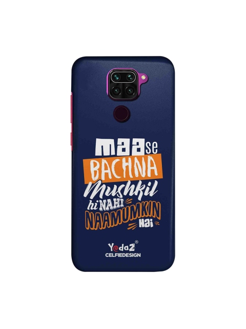 macmerise Blue & White Maa Se Bachna Mushkil Redmi Note 9 Case